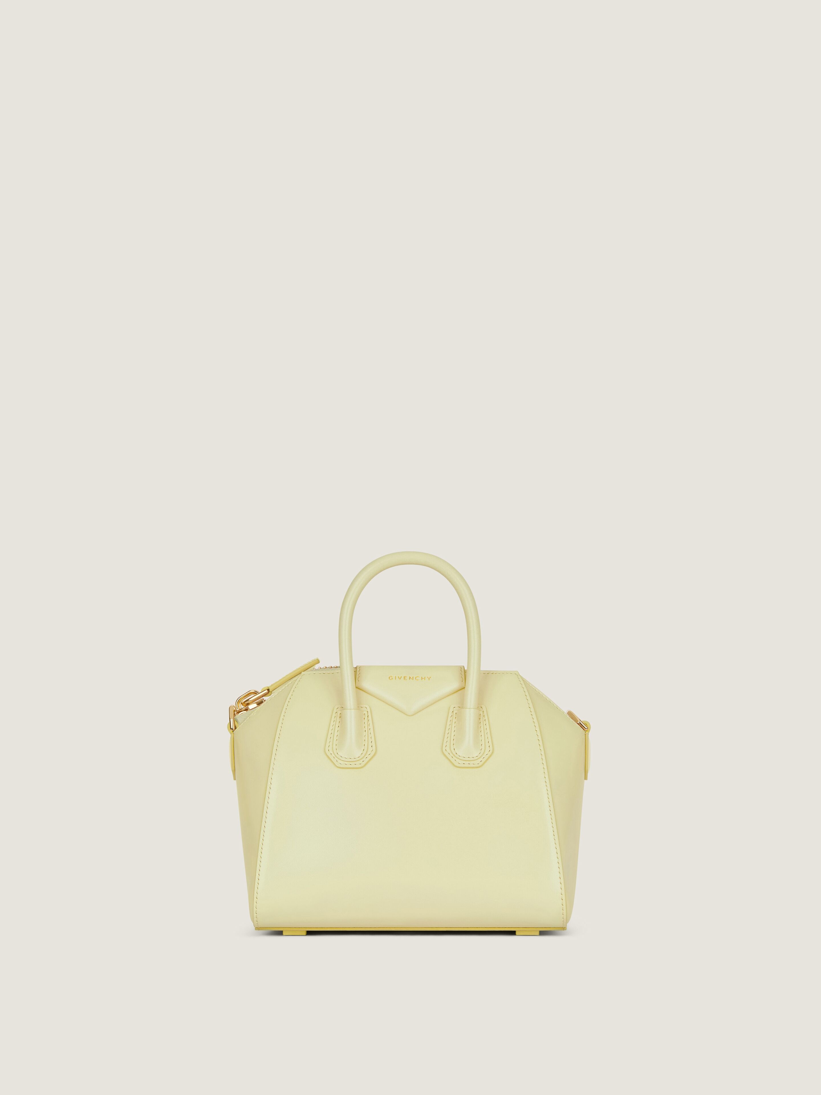 Mini Antigona bag in Box leather